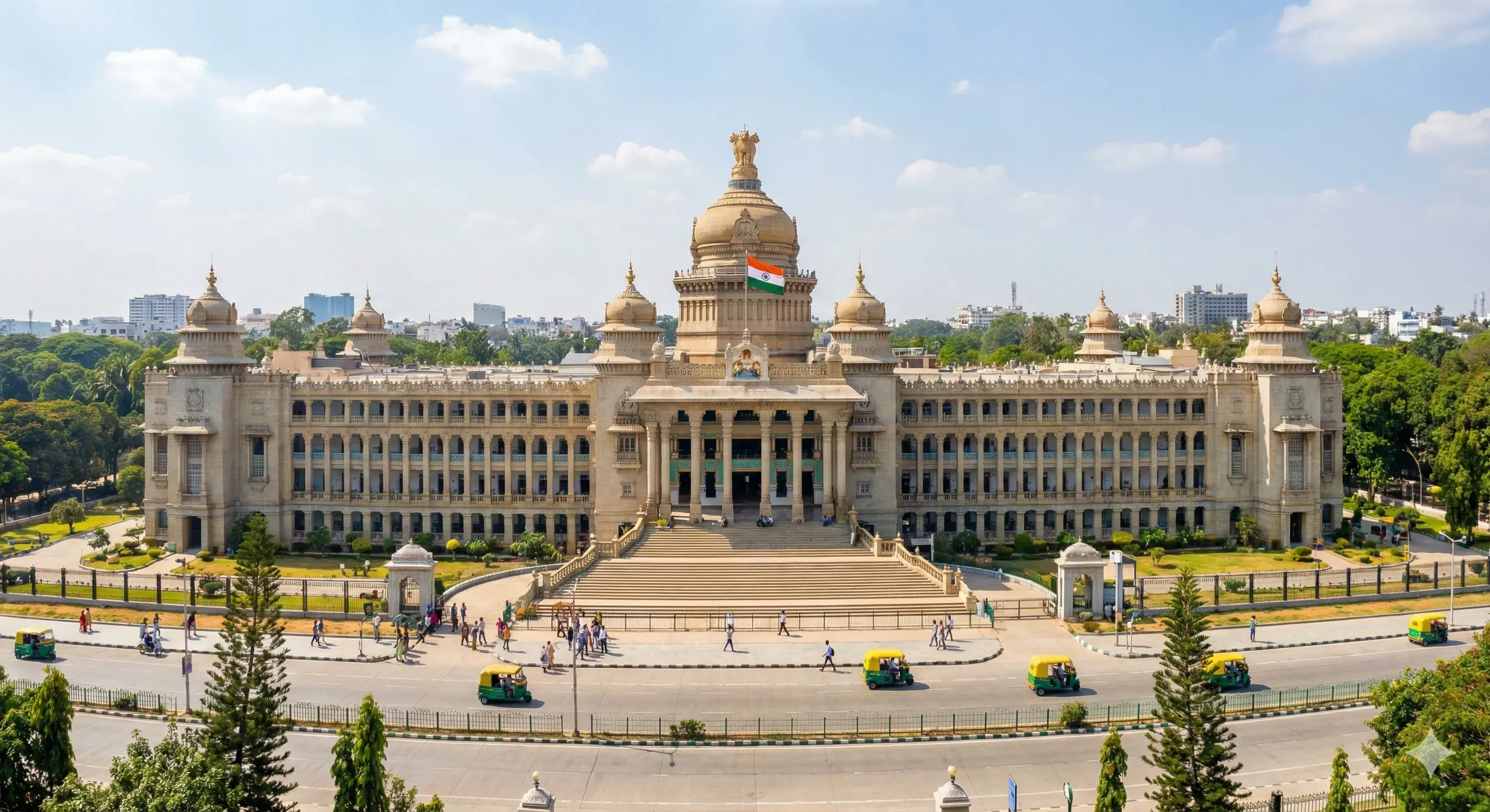 A view of Vidhana Soudha in Bengaluru
