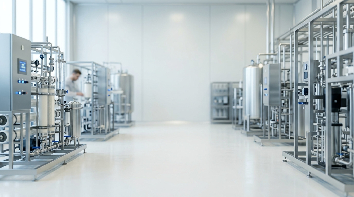 High-tech water purification manufacturing facility